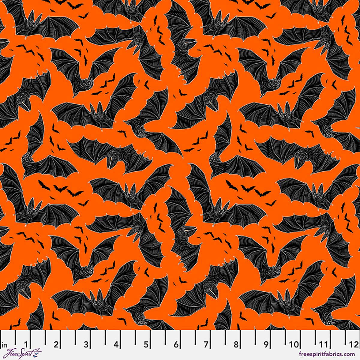 Preorder May 2027: Nocturnal Forest by Club Hauer SM Night Fliers PWRH165.Orange Fabric