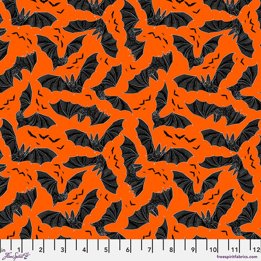 Preorder May 2027: Nocturnal Forest by Club Hauer SM Night Fliers PWRH165.Orange Fabric