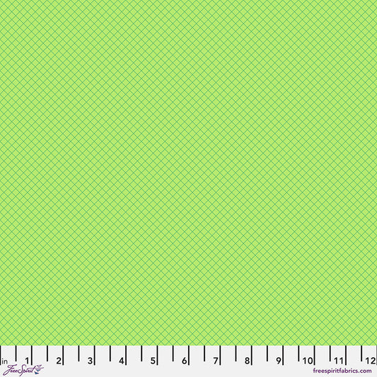 Tula Pink’s New True Colors 2025 On the Grid Apple    PWTP255.APPLE Cotton Woven Fabric