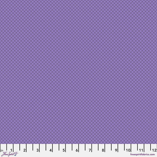 Tula Pink’s New True Colors 2025 On the Grid Mysterious    PWTP255.MYSTERIOUS Cotton Woven Fabric