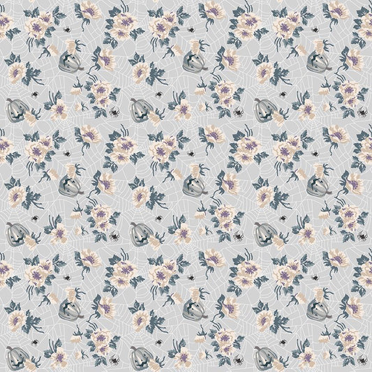 Preorder Apr 2027: Cobweb Cottage Mums and Pumpkins Silver C19081-Silver