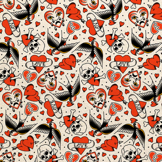 Timeless Tattoos Heart Eagle Tattoos White 36025899 White Canvas