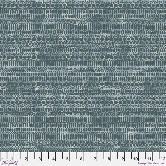 Brushstrokes by Shell Rummel Pebble Silver Blue Large PWSR090.SILVERBLUE Cotton Woven Fabric