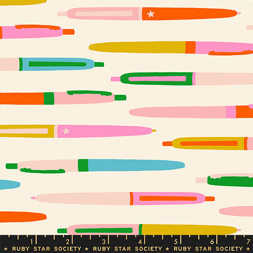 PREORDER ITEM EXPECTED IN FEBRUARY 2026: Trinketry by Melody Miller of Ruby Star Society Pens Natural    RS0110.11 Cotton Woven Fabric