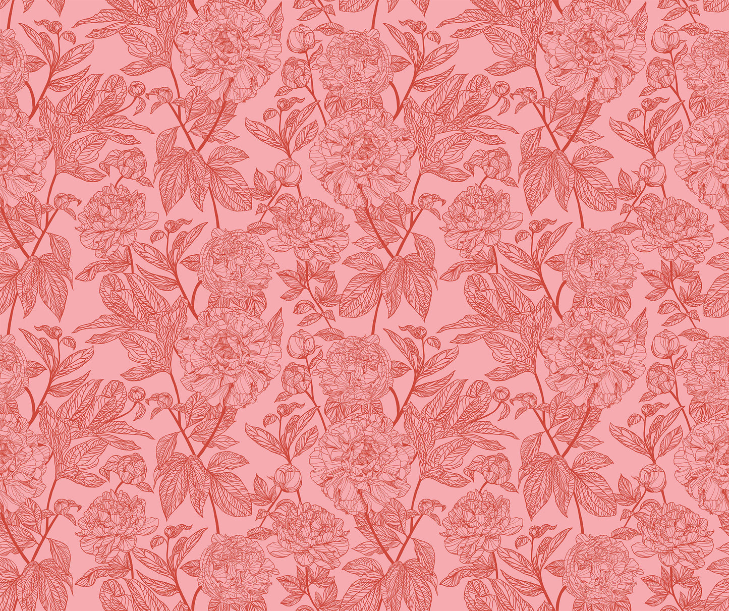 PREORDER ITEM - EXPECTED MARCH 2025: Indelible by Anna Maria Textiles Peony Rouge    AMT1003-23V Cotton Woven Fabric