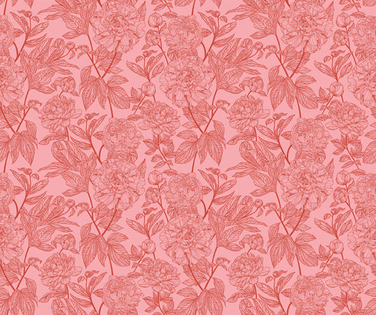 PREORDER ITEM - EXPECTED MARCH 2025: Indelible by Anna Maria Textiles Peony Rouge    AMT1003-23V Cotton Woven Fabric