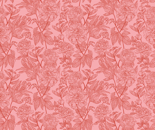 Indelible by Anna Maria Textiles Peony Rouge AMT1003-23V Cotton Woven Fabric