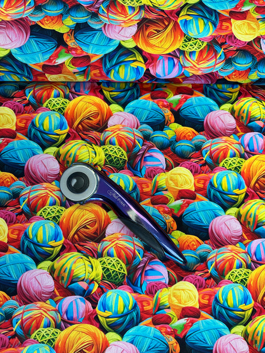 Perfectly Playful Digitally Printed by Ivan Guaderrama Kaleidoscope Knit 22964-MLT Cotton Woven Fabric