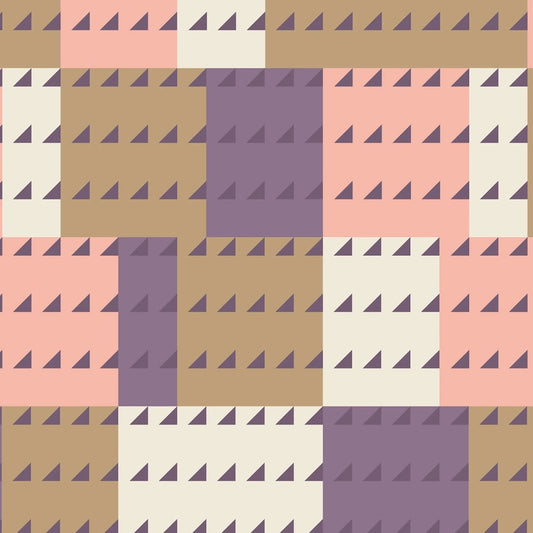 PREORDER ITEM EXPECTED IN JANUARY 2026: American Bold Organic by Frank Lloyd Wright Collection Pink Purple    228684X Cotton Woven Fabric