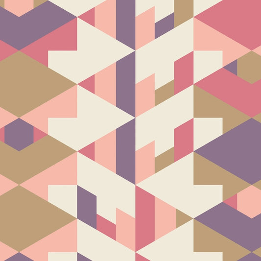 PREORDER ITEM EXPECTED IN JANUARY 2026: American Bold Organic by Frank Lloyd Wright Collection Pink Purple    228687X Cotton Woven Fabric
