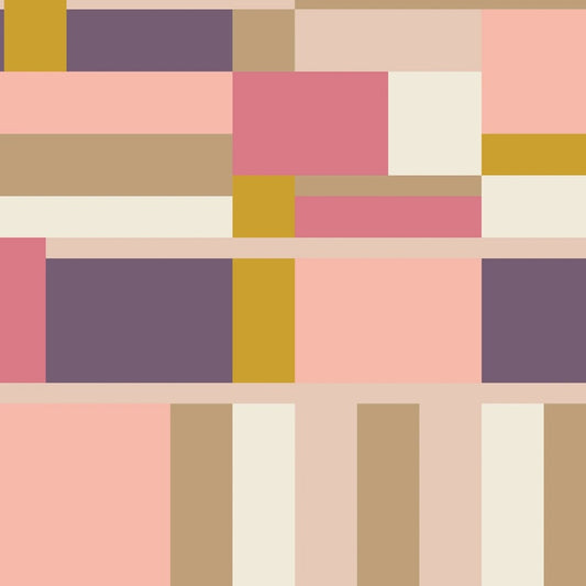 PREORDER ITEM EXPECTED IN JANUARY 2026: American Bold Organic by Frank Lloyd Wright Collection Pink Purple    228690X Cotton Woven Fabric