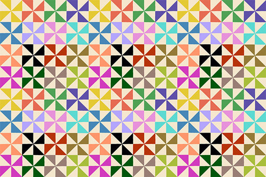 Piecework by Anna Maria Textiles Pinwheel Classic AMT113-10C Cotton Woven Fabric