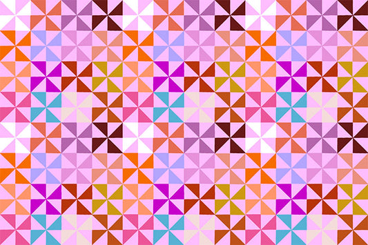 Piecework by Anna Maria Textiles Pinwheel Playroom AMT113-20V Cotton Woven Fabric