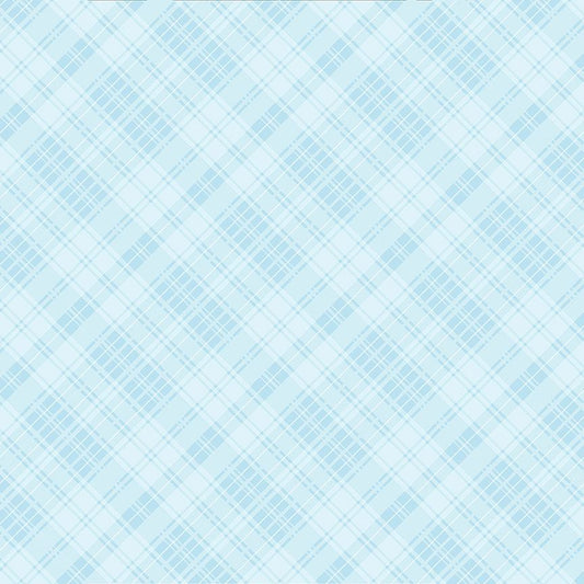 Homestead Holiday by Charisma Horton Plaids Blue CHARISMA-CD3656-BLUE Cotton Woven Fabric