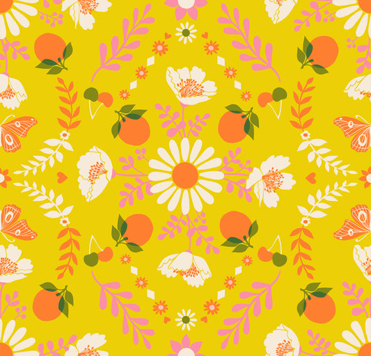 Juicy by Melody Miller of Ruby Star Society Poppy Garden Golden Hour    RS0085.12 Cotton Woven Fabric