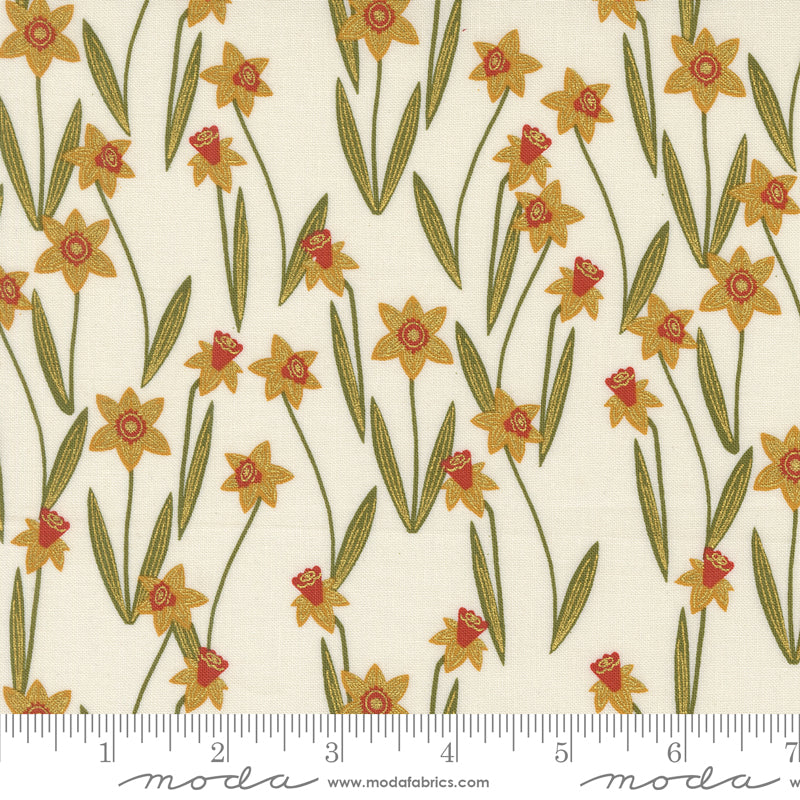 PREORDER ITEM - EXPECTED MARCH 2025: Bee Garden by Gingiber Porcelain Metallic    48413.11M Cotton Woven Fabric