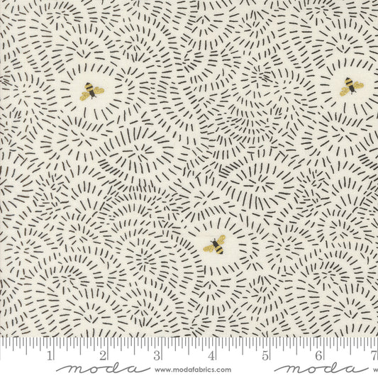 PREORDER ITEM - EXPECTED MARCH 2025: Bee Garden by Gingiber Porcelain Metallic    48415.11M Cotton Woven Fabric