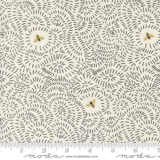 Bee Garden by Gingiber Porcelain Metallic    48415.11M Cotton Woven Fabric