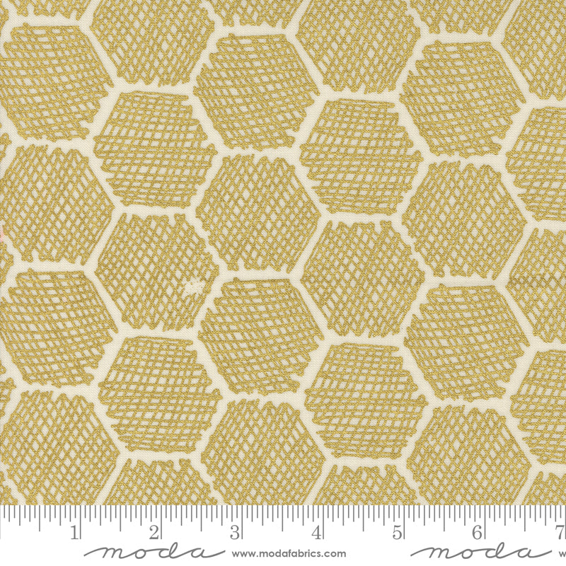 PREORDER ITEM - EXPECTED MARCH 2025: Bee Garden by Gingiber Porcelain Metallic    48416.11M Cotton Woven Fabric