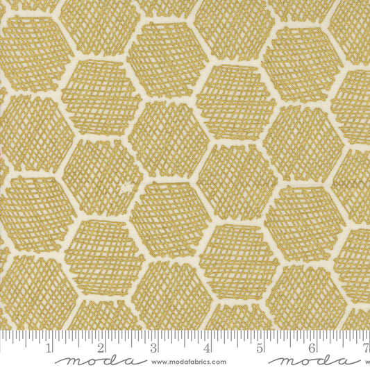Bee Garden by Gingiber Porcelain Metallic    48416.11M Cotton Woven Fabric