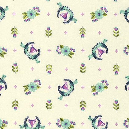 Tula Pink Slow and Steady Winner's Circle Blue Raspberry PWTP098.BLUER Cotton Woven Fabric