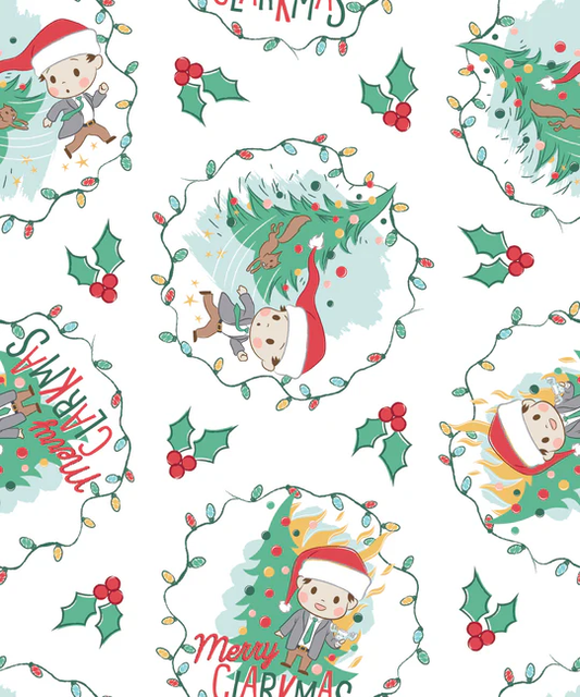 Preorder July 2026: National Lampoons Christmas Vacation White Holly-Day Toss 23150122-02 by Camelot