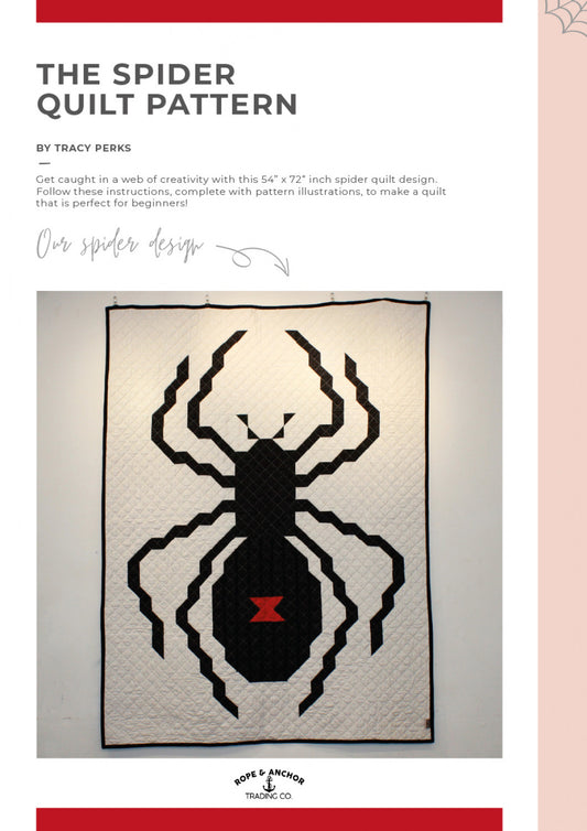 Beginner Quilting Pattern The Spider Quilt by Tracy Perks   RAA0007 Pattern