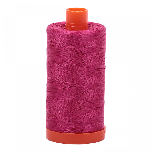 Mako Cotton Thread Solid 50wt 1422 yard spool Red Plum   A1050-1100