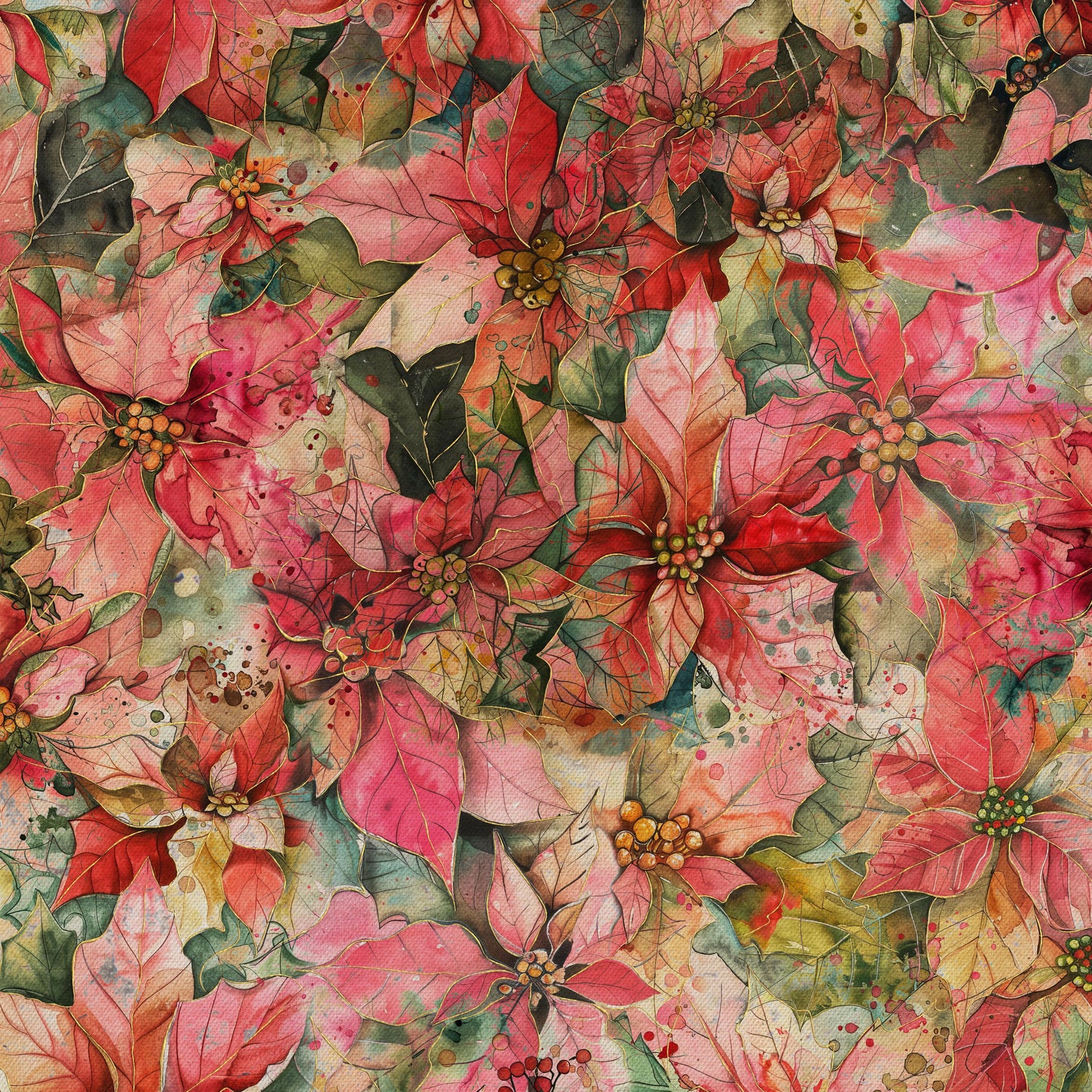 Preorder July 2027: A Rough Christmas Valentine Messy Poinsettia 1991-84