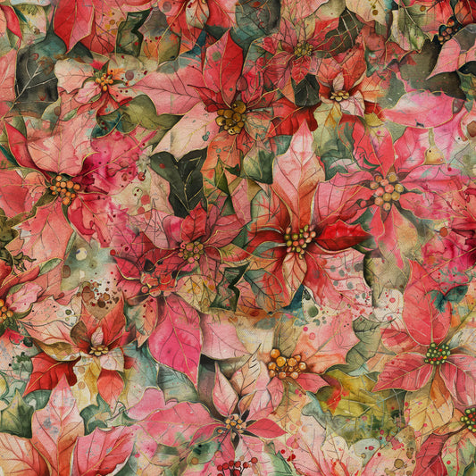 Preorder July 2027: A Rough Christmas Valentine Messy Poinsettia 1991-84