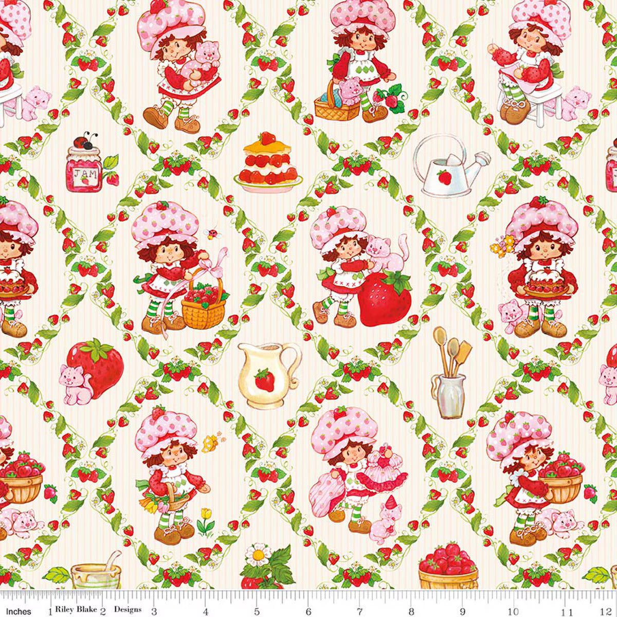 Preorder November 2026: The World of Strawberry Shortcake 108" Wideback Cream WB18570-CREAM