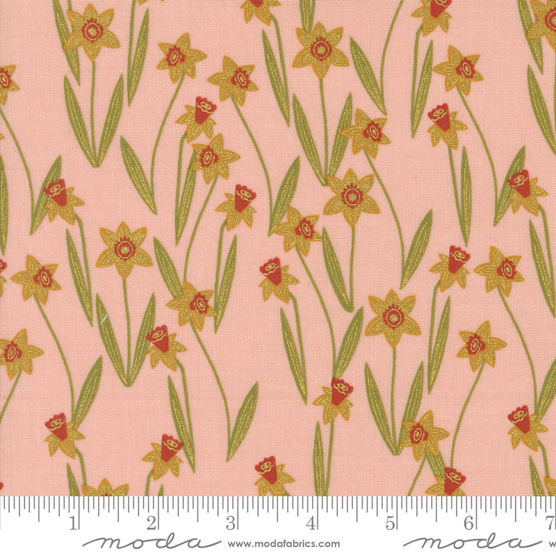 PREORDER ITEM - EXPECTED MARCH 2025: Bee Garden by Gingiber Rose Metallic    48413.17M Cotton Woven Fabric