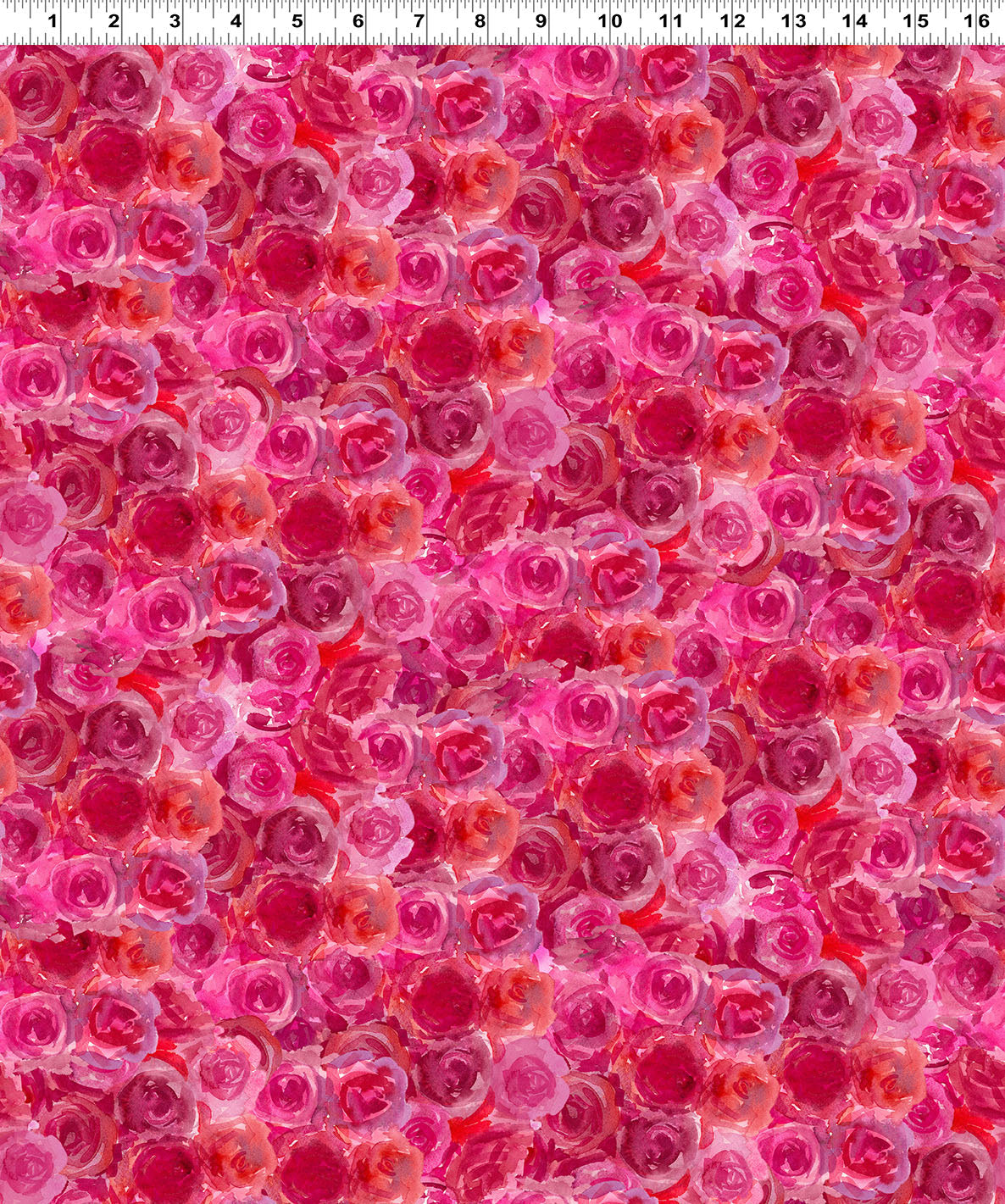 PREORDER ITEM - EXPECTED JUNE 2025: Faboolous Digital by Sue Zipkin Roses Fuchsia    Y4479.77 Cotton Woven Fabric