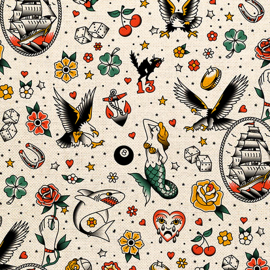 Timeless Tattoos Tattoo Toss White 36025889 White Canvas