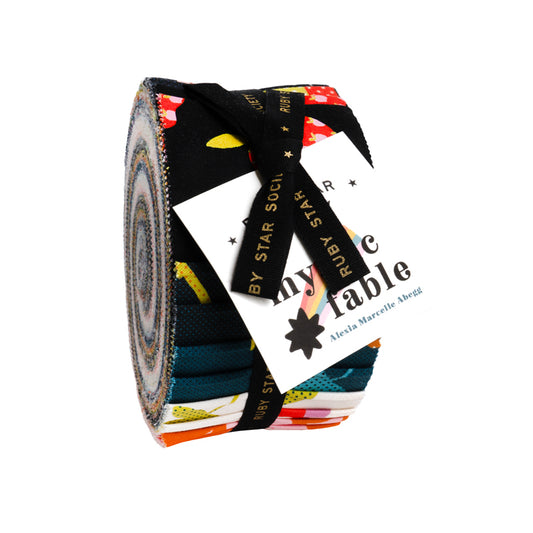 PREORDER ITEM EXPECTED IN MARCH 2026: Mystic Fable by Alexia Marcelle Abegg of Ruby Star Society 2.5"  Strips Bundle of 42 Pieces RS4144JR Bundle