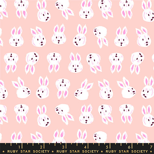 PREORDER ITEM - EXPECTED OCTOBER 2025: Hello Alice by Sarah Watts of Ruby Star Society Rushing Rabbit Pink    RS2125.11 Cotton Woven Fabric