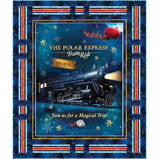 Preorder April 2027: The Polar Express Simply Framed Holiday Quilt Kit