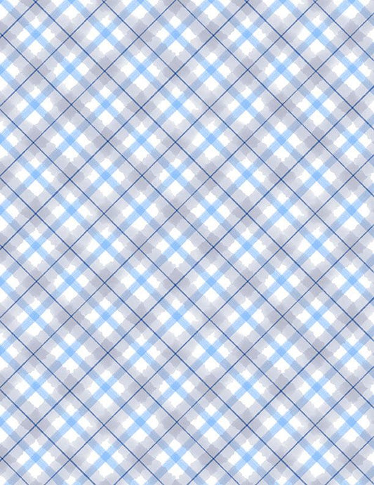 Preorder June 2026: Let It Snow-Man Plaid White Multi 27759-194 by Danielle Leone