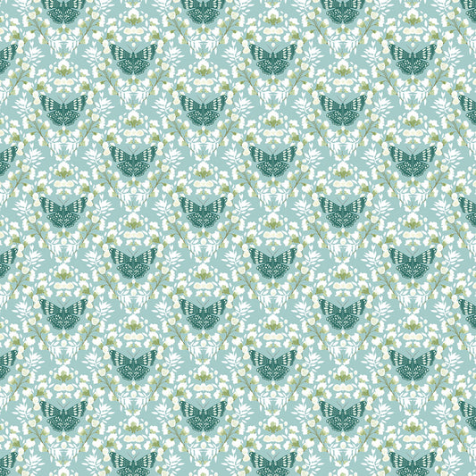 Serenity Blooms by Ginger Deverell Sacred Flight Blue SR24512 Cotton Woven Fabric