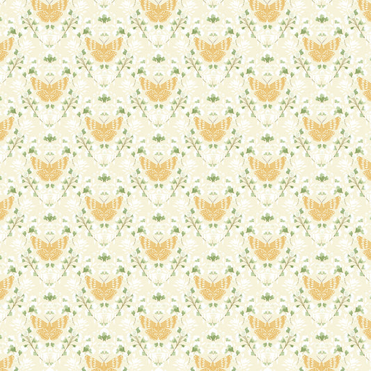 Serenity Blooms by Ginger Deverell Sacred Flight Yellow    SR24514 Cotton Woven Fabric