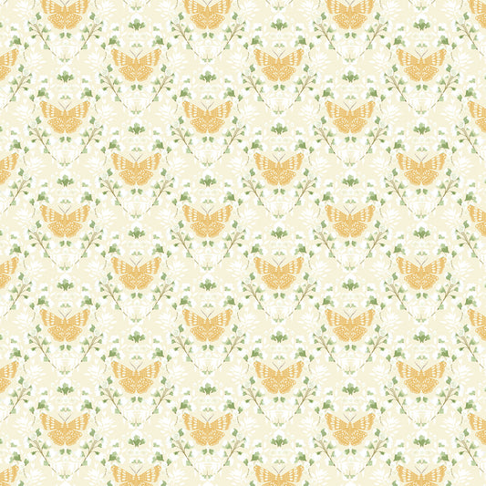 Serenity Blooms by Ginger Deverell Sacred Flight Yellow SR24514 Cotton Woven Fabric