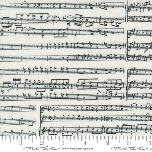 Sable & Swan by Cathe Holden Sheet Music Porcelain 7447.12 Cotton Woven Fabric