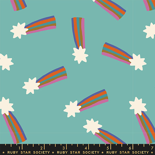 PREORDER ITEM EXPECTED IN MARCH 2026: Mystic Fable by Alexia Marcelle Abegg of Ruby Star Society Shooting Star Cottage Blue    RS4148.13 Cotton Woven Fabric