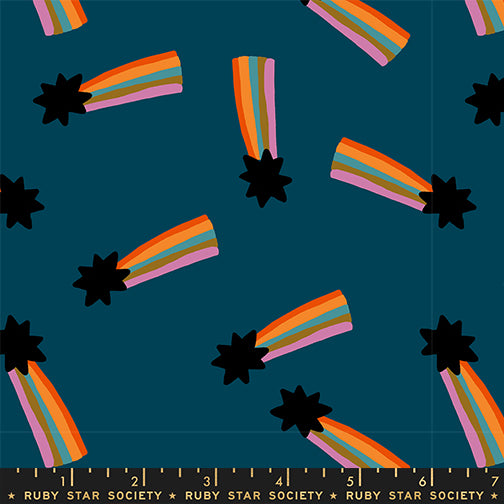 PREORDER ITEM EXPECTED IN MARCH 2026: Mystic Fable by Alexia Marcelle Abegg of Ruby Star Society Shooting Star Galaxy    RS4148.15 Cotton Woven Fabric