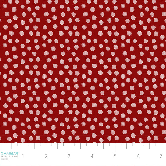 PREORDER ITEM - EXPECTED JUNE 2025: Penguin Party by Pam Vale Snowball Fight Red    49240407.03 Cotton Woven Fabric