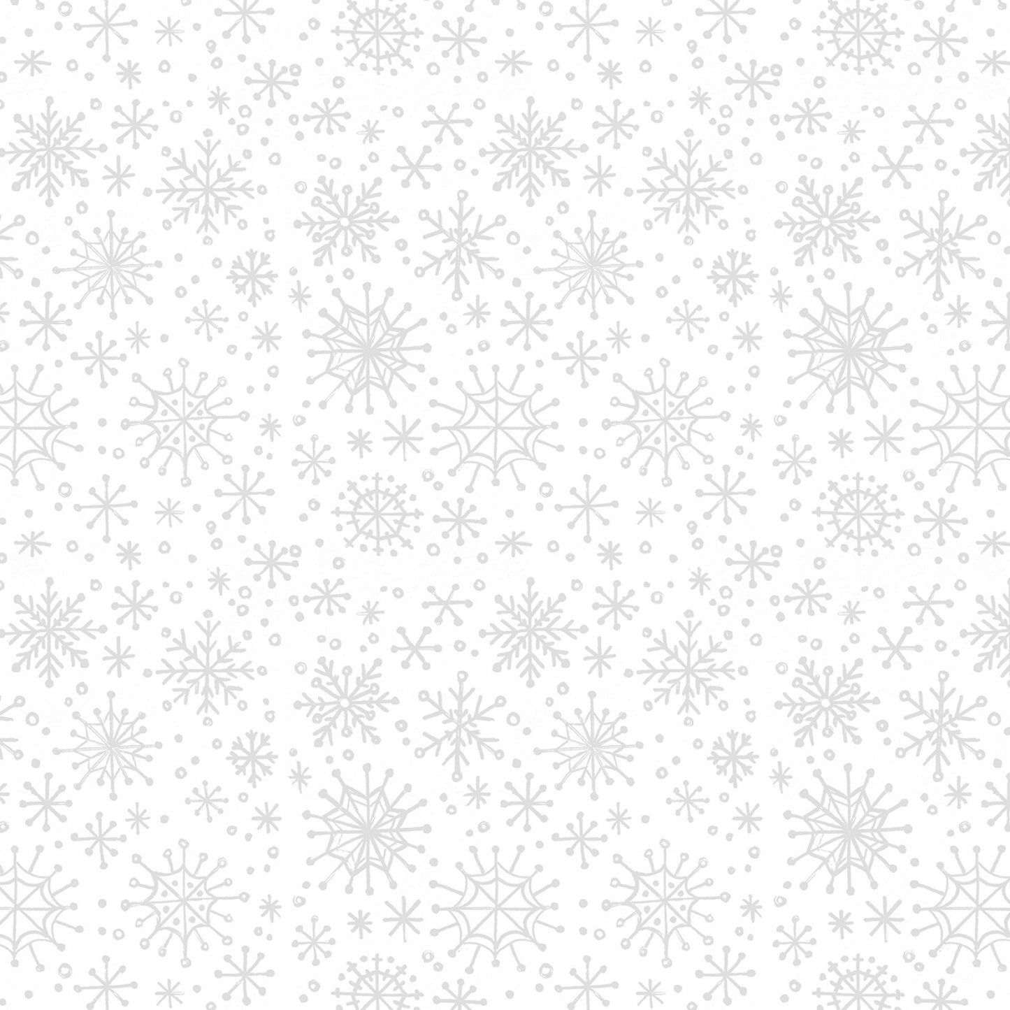 PREORDER ITEM: Baking Up Joy by Danielle Leone Snowflakes White    27711-191 Cotton Woven Fabric