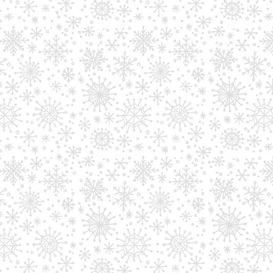 PREORDER ITEM: Baking Up Joy by Danielle Leone Snowflakes White    27711-191 Cotton Woven Fabric