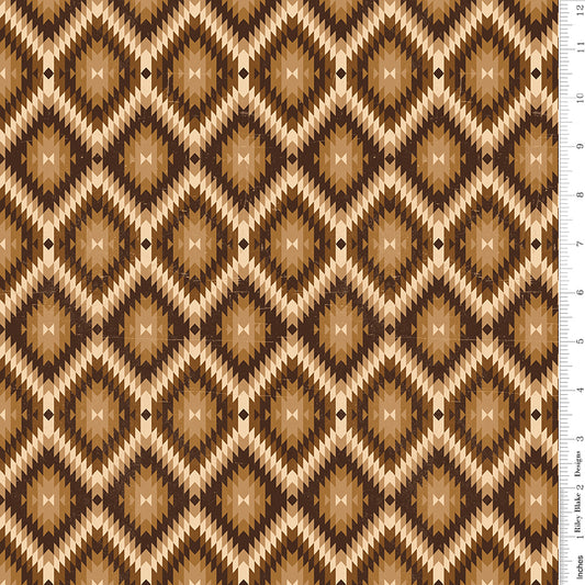 John Wayne American West by John Wayne Collection Southwest Brown C16621-BROWN Cotton Woven Fabric
