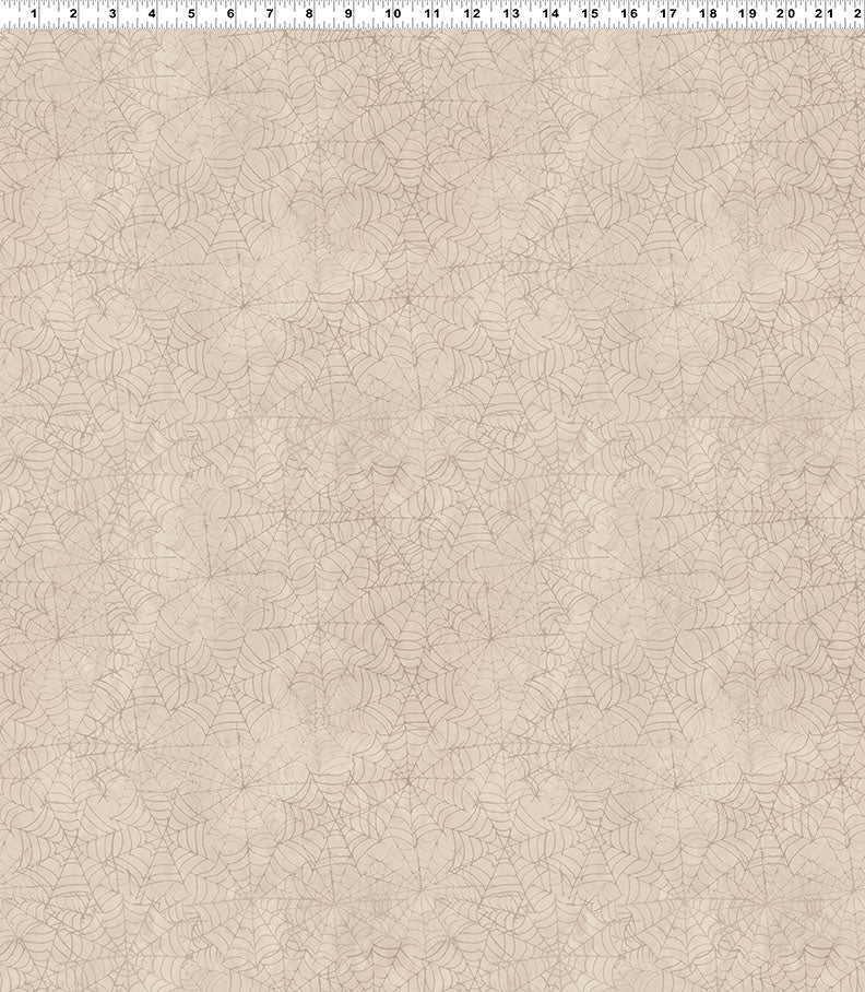 PREORDER ITEM - EXPECTED JUNE 2025: Faboolous Digital by Sue Zipkin Spiderweb Khaki    Y4485.11 Cotton Woven Fabric