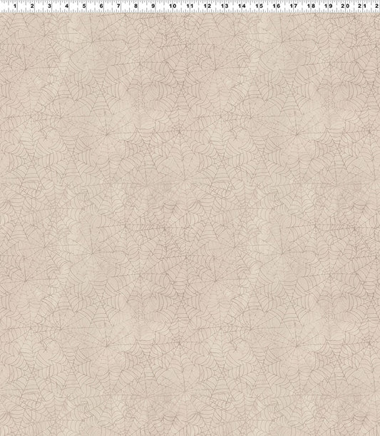 PREORDER ITEM - EXPECTED JUNE 2025: Faboolous Digital by Sue Zipkin Spiderweb Khaki    Y4485.11 Cotton Woven Fabric